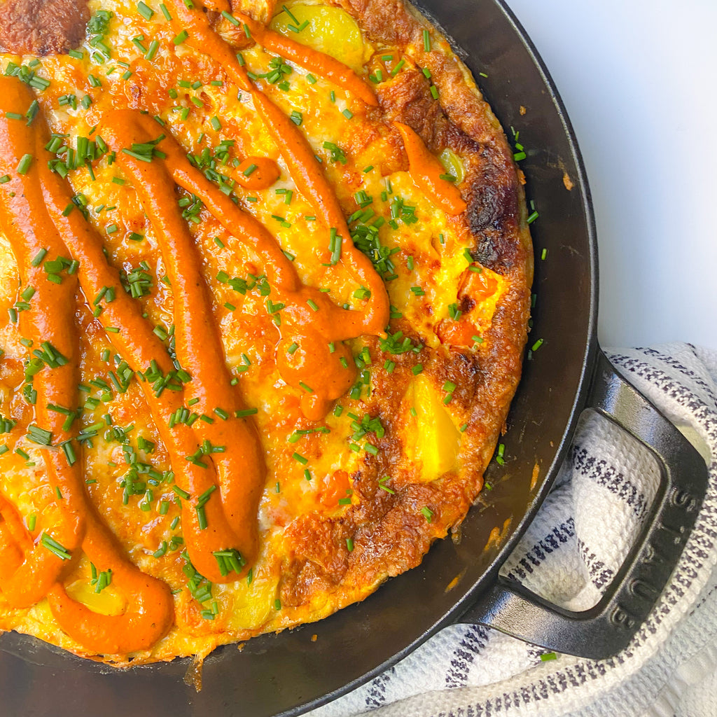Red Pepper Romesco Frittata
