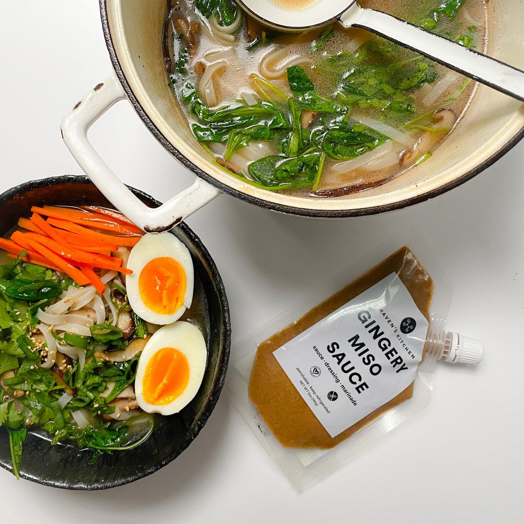 Gingery Miso Rice Noodles