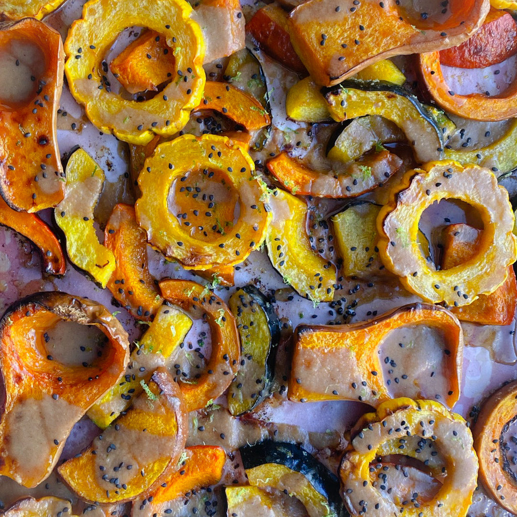 Roasted Miso-Maple Winter Squash