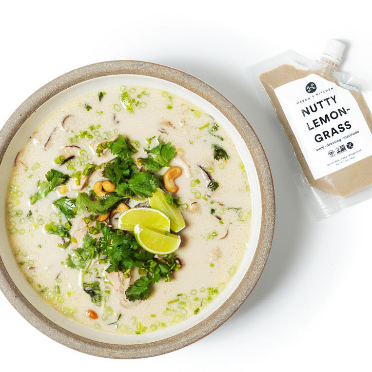 Nutty Lemongrass Chicken Soup
