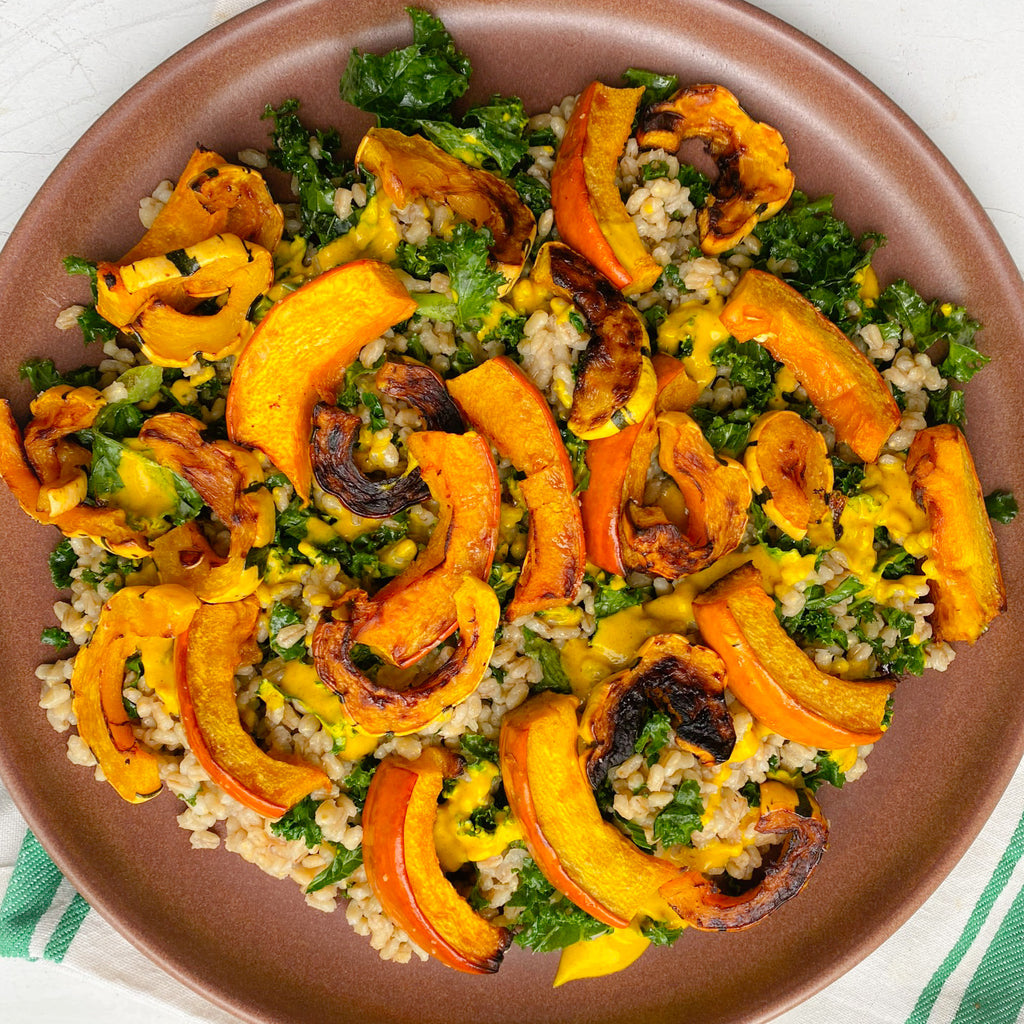 Golden Farro and Squash Bowl