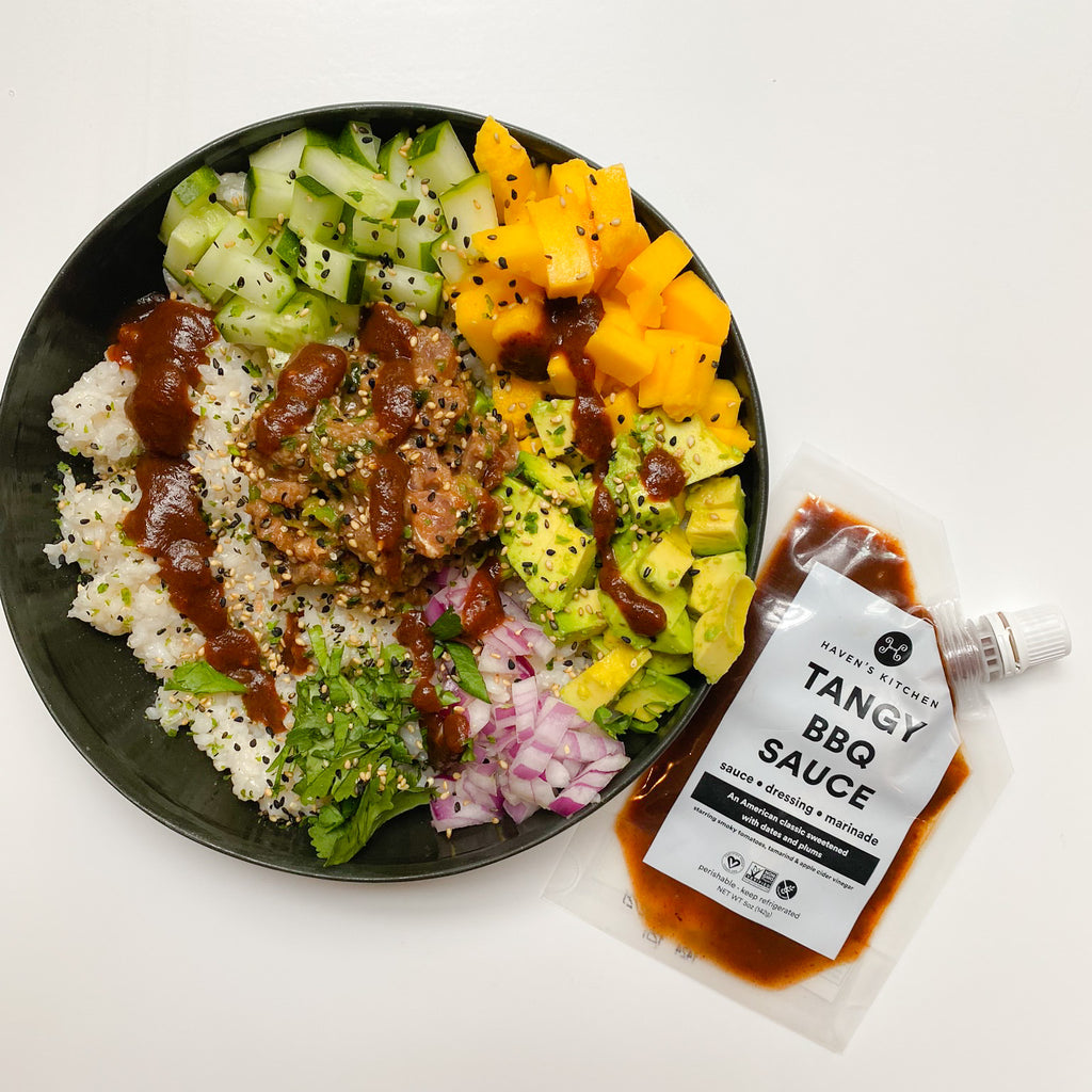 Tangy BBQ Tuna Poke Bowl