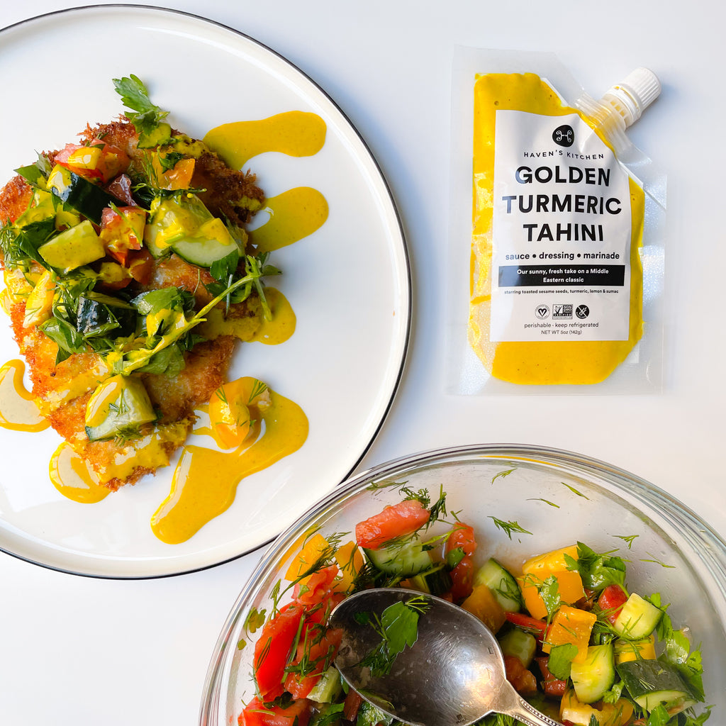 Tahini Chicken Schnitzel