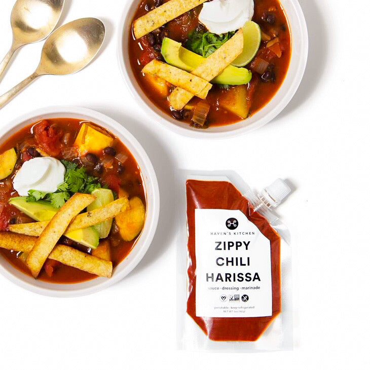 Harissa Veggie Tortilla Soup