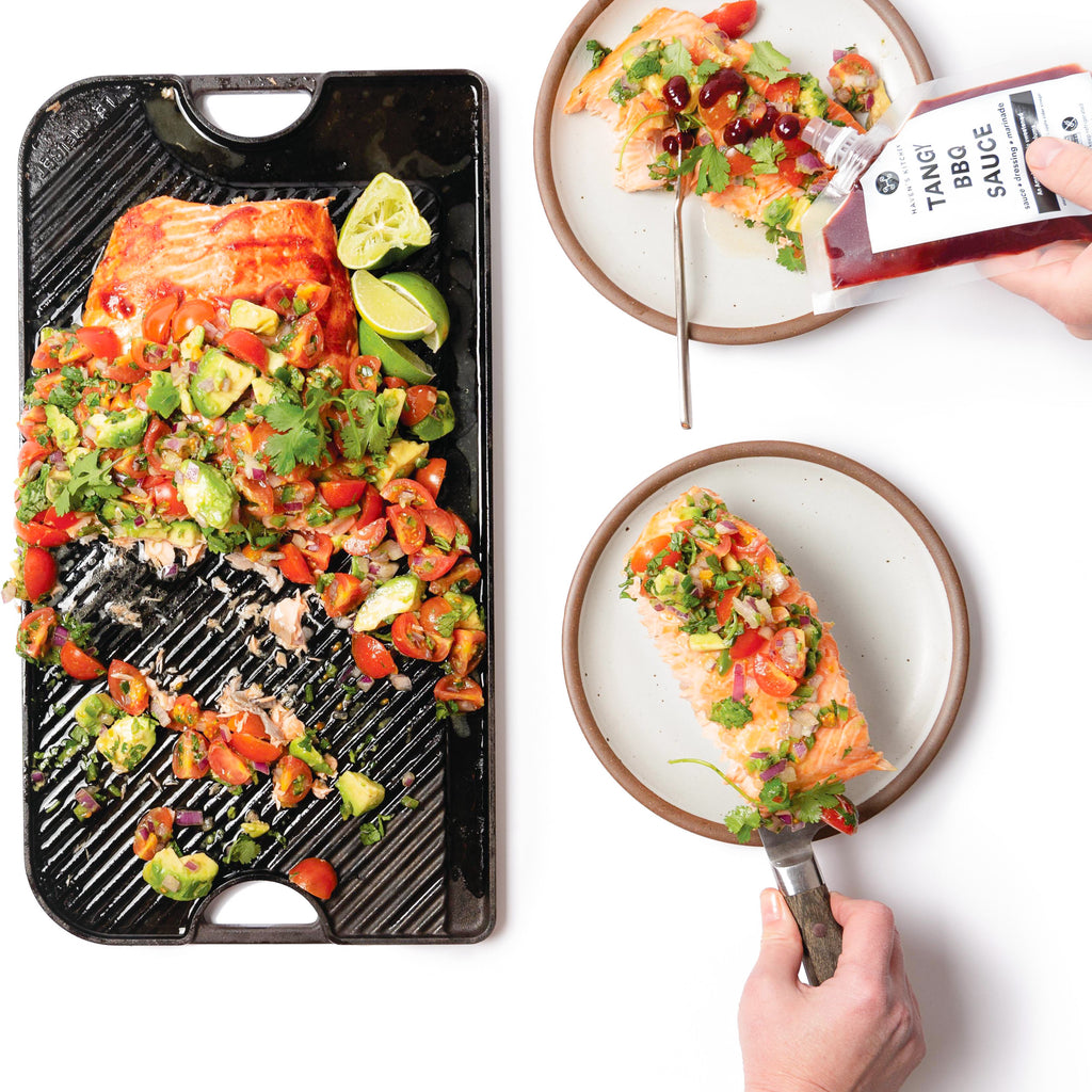 Tangy BBQ Slow Roasted Salmon