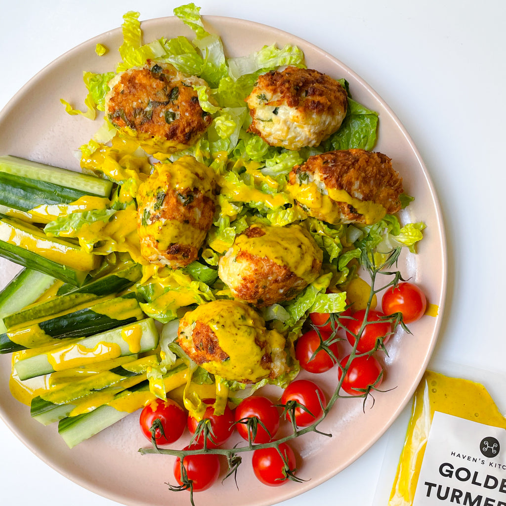 Golden Tahini Chicken Kofta