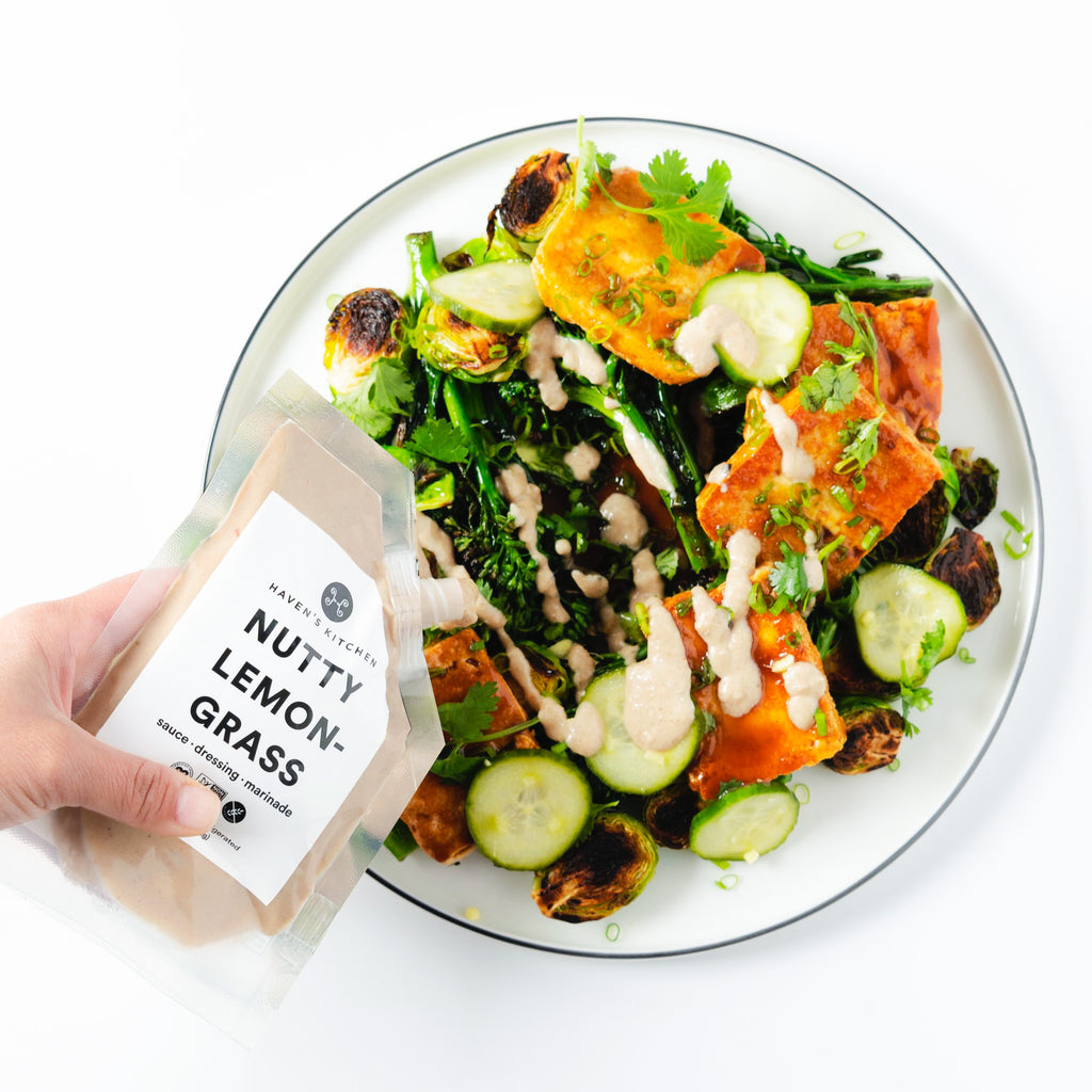 Crispy Tofu & Veggies with Nutty Lemongrass