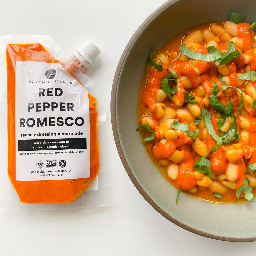 White Beans with Romesco
