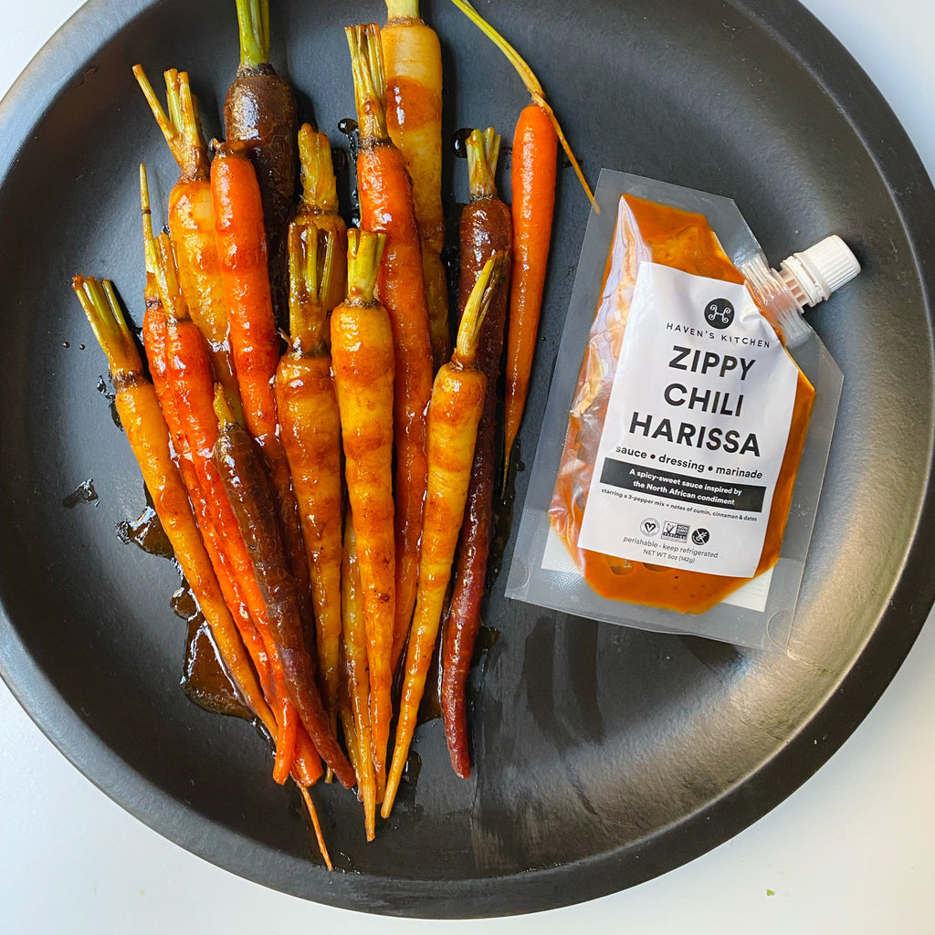 Harissa Butter Glazed Carrots