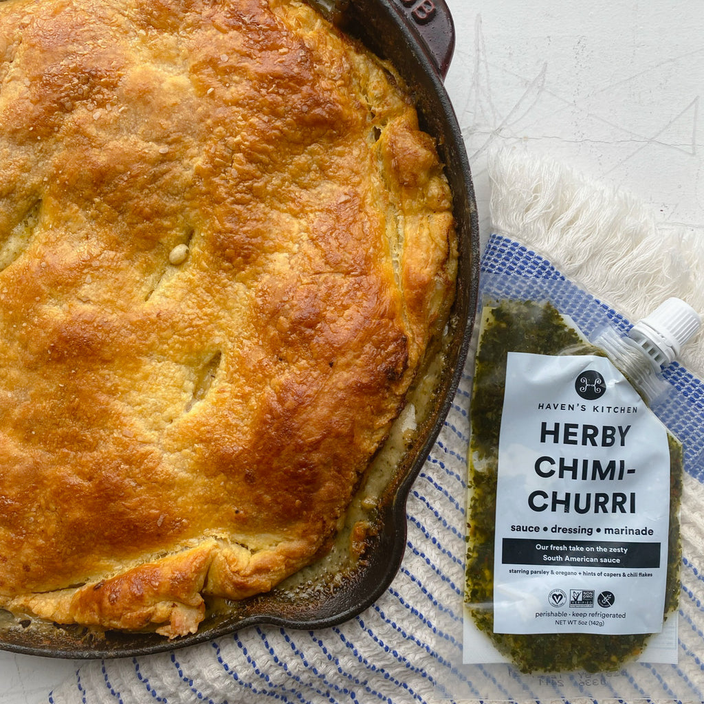 Semi-Homemade Chimi-Chicken Pot Pie