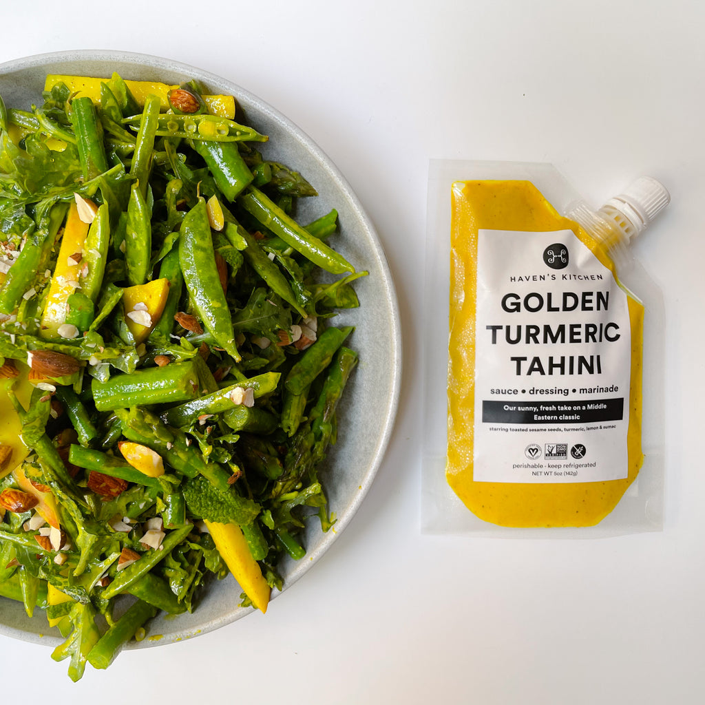 Golden Tahini Spring Salad