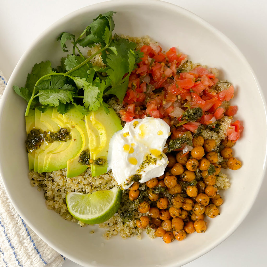Chimi-Chickpea Taco Bowl