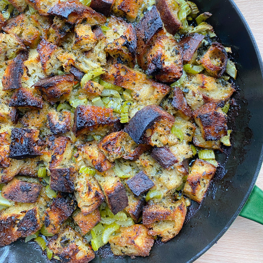 Super Simple Skillet Stuffing
