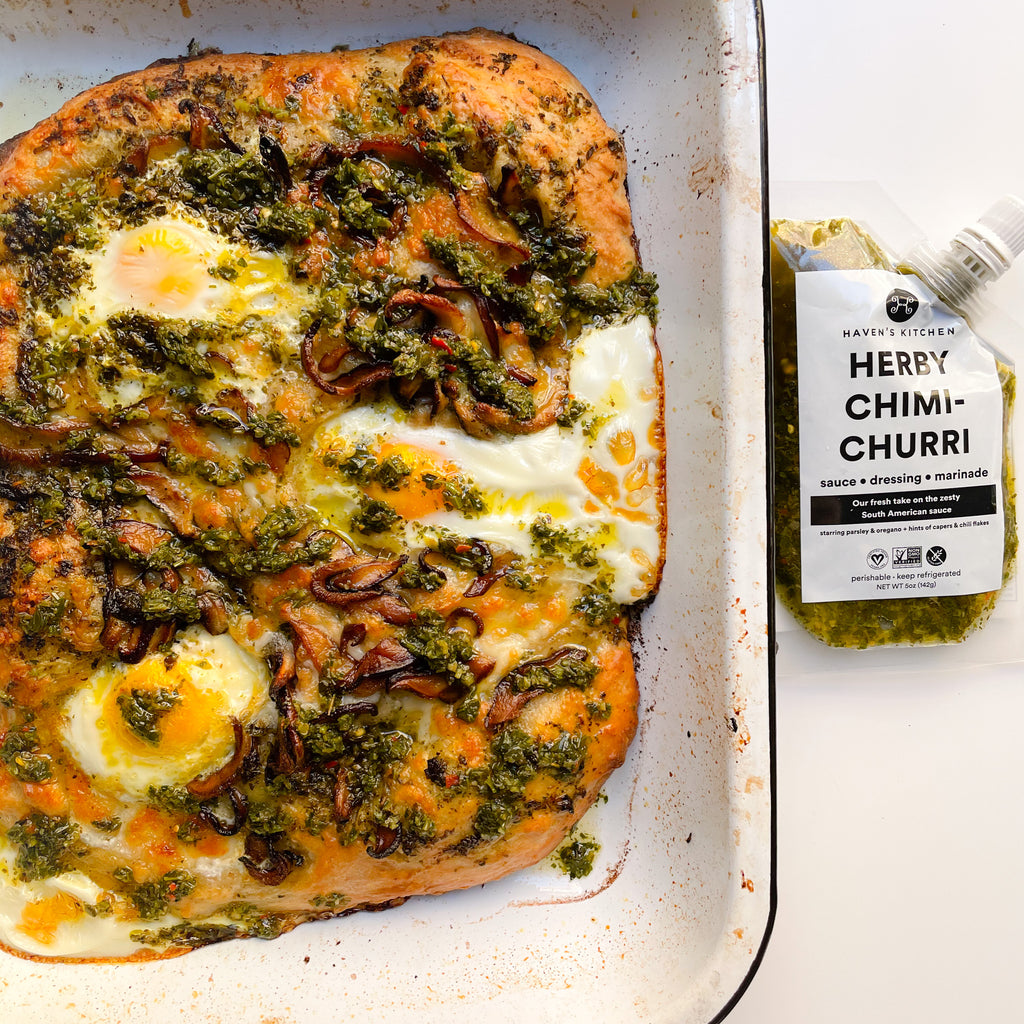 Chimichurri Breakfast Pizza