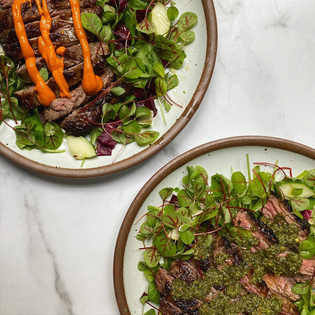 Grilled Cast Iron Skirt Steak