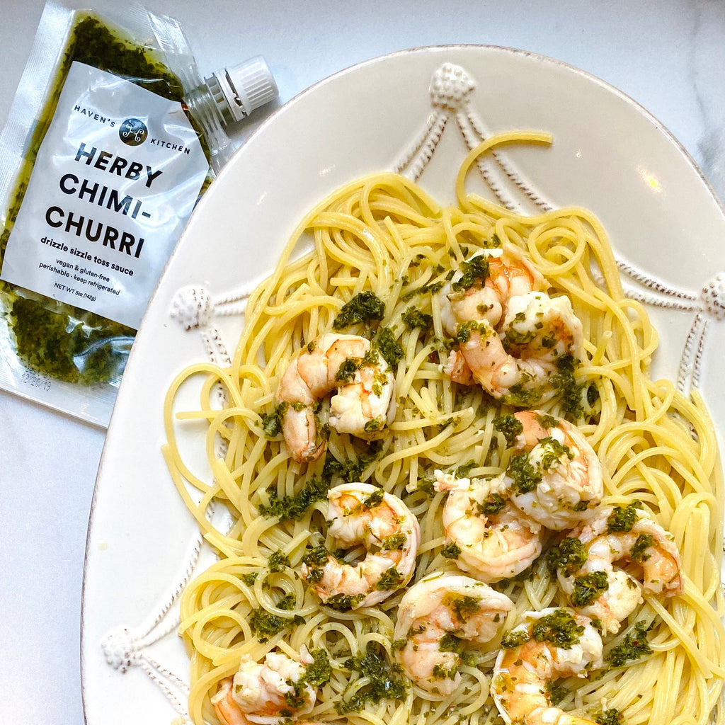 Chimichurri Shrimp Scampi