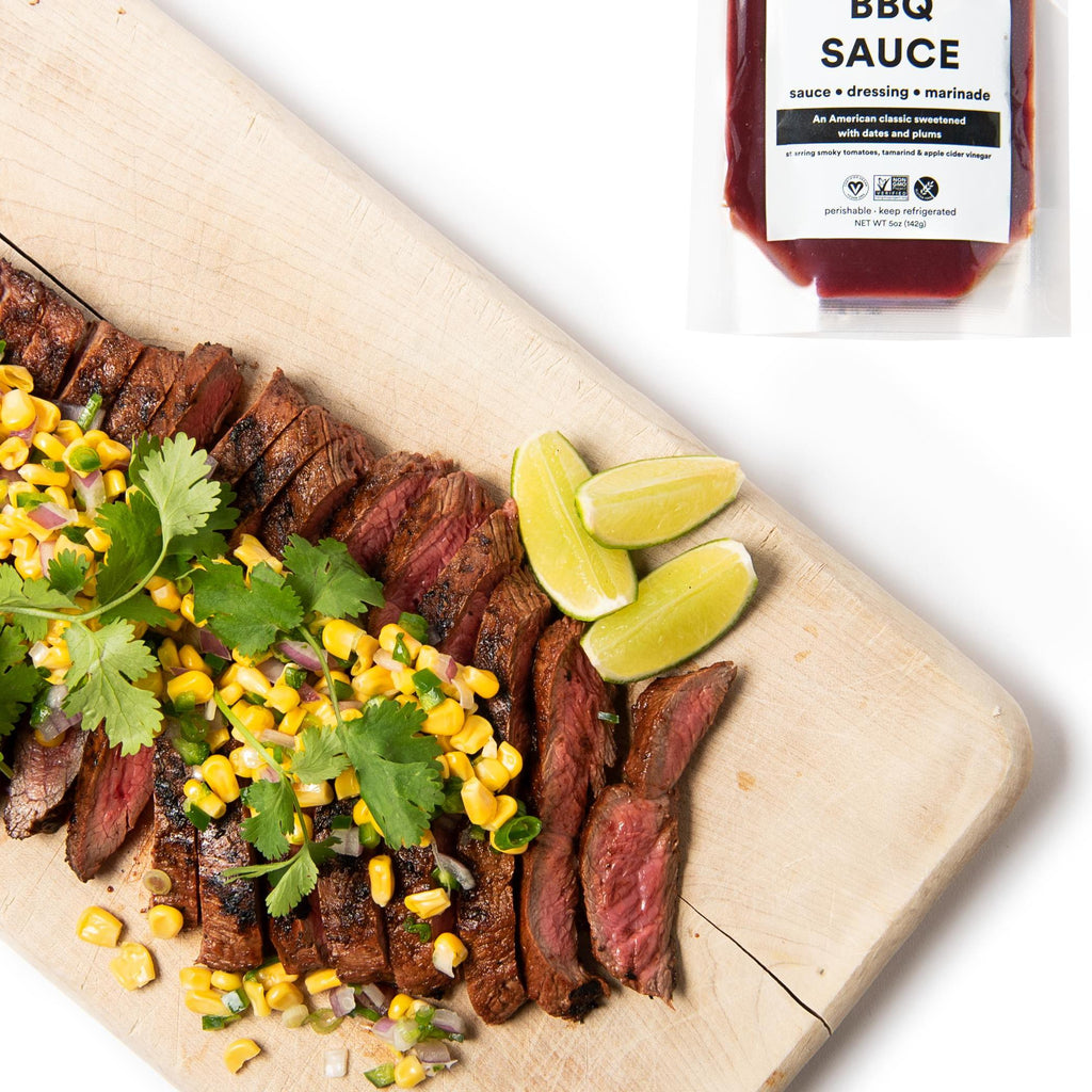 BBQ Flank Steak with Corn Salad