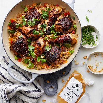 Nutty Lemongrass Chicken & Rice